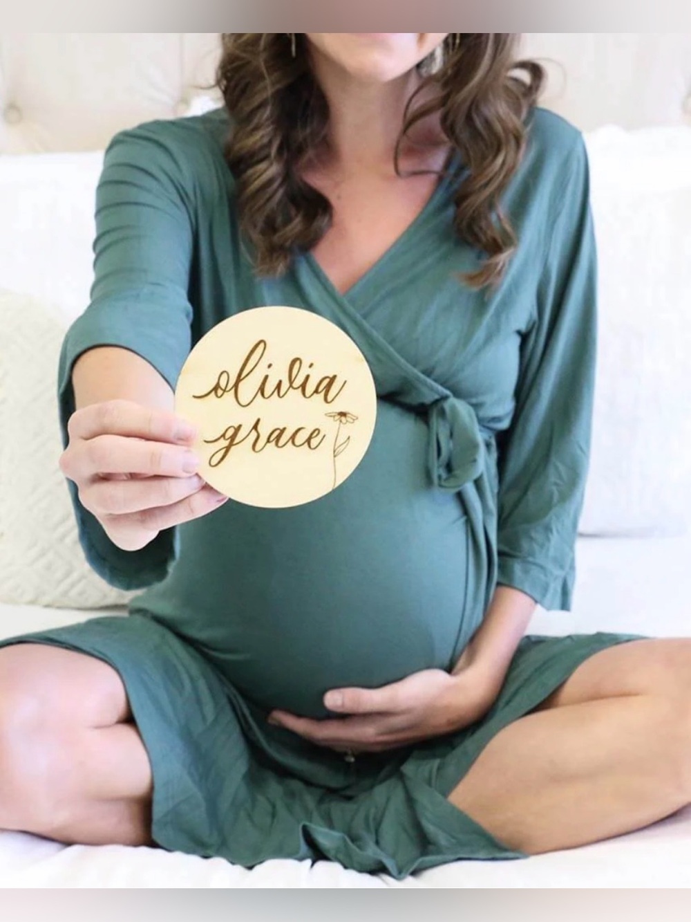 Caden Lane Rib Maternity/Postpartum Robe